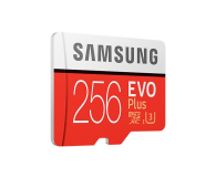 SAMSUNG EVO+ microSD 256GB 100MB/s + SD MB-MC256GA/EU - 360786 - zdjęcie 2